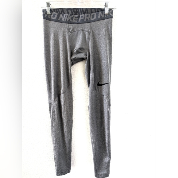 Nike Pro Compression Small Gray Training Tights Mens 838067-091 - Picture 1 of 6